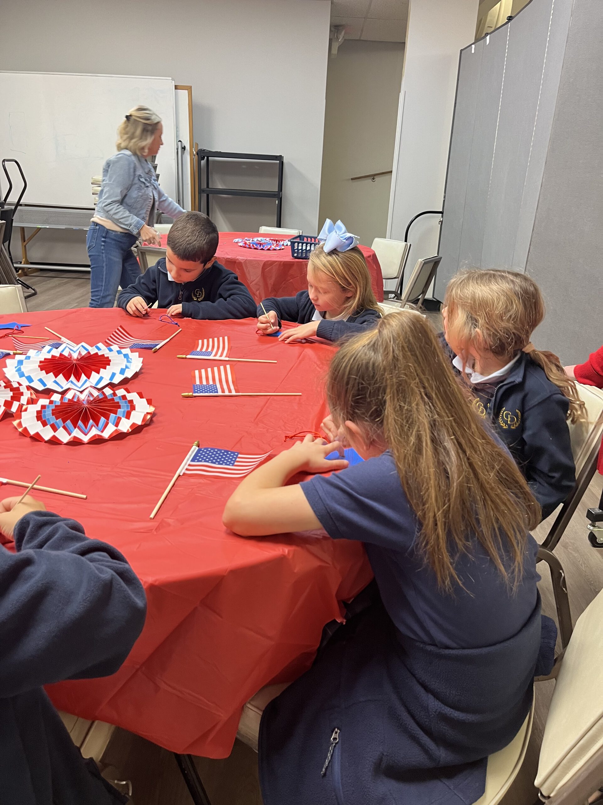 Students participating in campus activities at Coram Deo Classical Christian School.